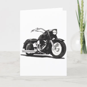 Svart motorcykel kort