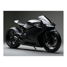Svart motorcykel