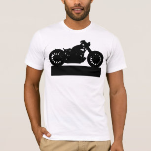 Svart motorcykel t shirt