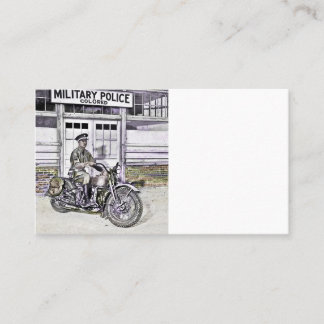 Svart motorcykelpolis (ww2) tidsbeställning kort