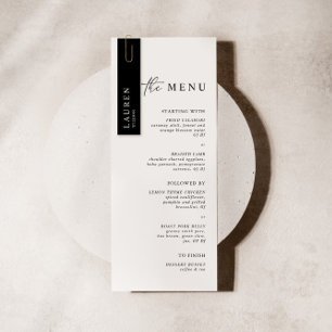 Svart mottagning Mini Guests profilkort 6 i 1 Meddelande