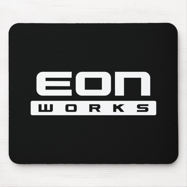 Svart mousepad för Eonarbeten Musmatta (Framsidan)