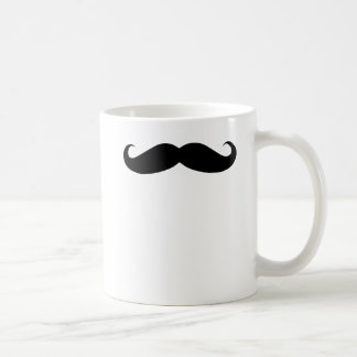 Svart Moustachehumor för pappor Kaffemugg
