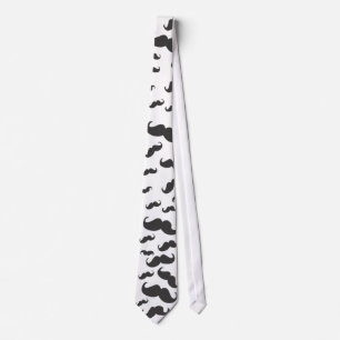 Svart moustachetie slips