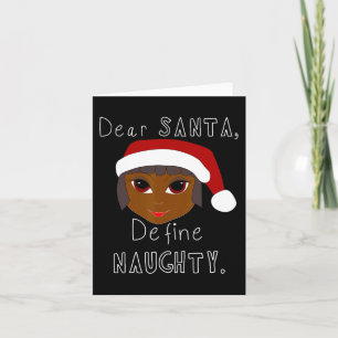 Svart mrs claus tomte definierar elak svart familj kort