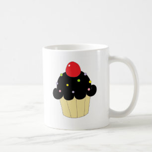 Svart muffin kaffemugg