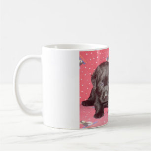 Svart mugg för ~ för valpar för Labrador Retrie