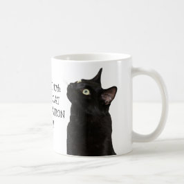 Svart mugg för kattgillandedag