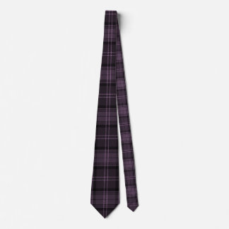 Svart, mullbär, Lila Play Tartan Mönster Slips