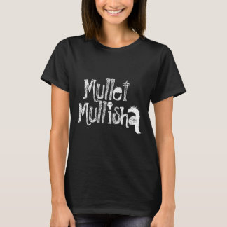 Svart mullet Mullisha T-Shirt för kvinnor