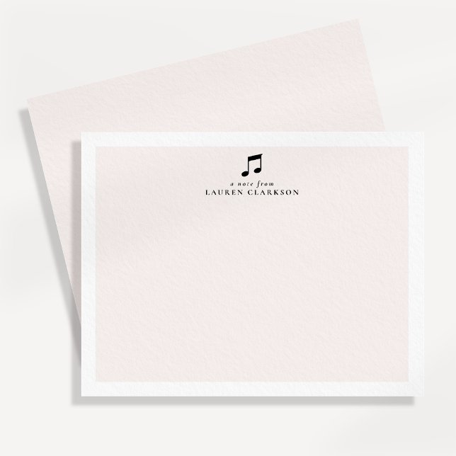 Svart Musik Not Minimalist Kort (Skapare uppladdad)