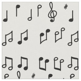 Svart Musik noter konst Tyg