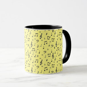 Svart Musikalisk Mugg