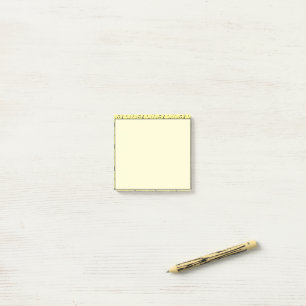 Svart musikalisk post-it block