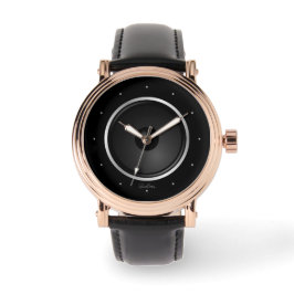 Svart musikhögtalare armbandsur