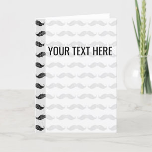 Svart mustache Teckning Mönster-meddelande Meddelande