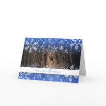 Svart Mustang - kort för helgdag 5x7