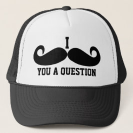 Svart mustasch- eller svartMoustache för roliga Keps
