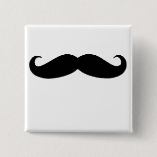 Svart mustasch- eller svartMoustache för roliga Knapp