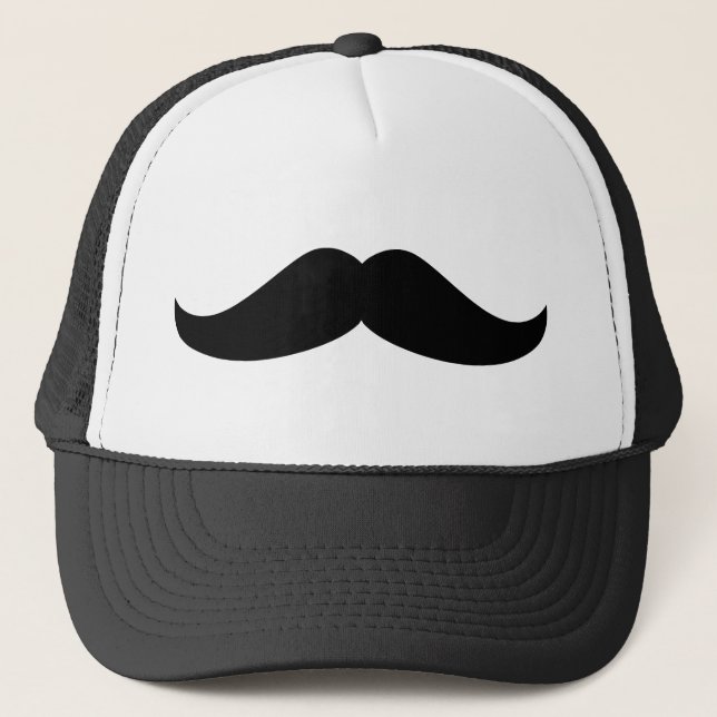 Svart mustasch keps (Framsida)