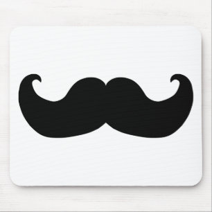 Svart mustasch musmatta