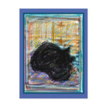 Svart Mysigt katt Spipande på ben