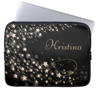 Svart namn för Hollywood stjärnaanpassningsbar Laptop Sleeve