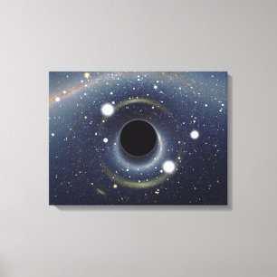 Svart NASA för hålEinstein ring Canvastryck