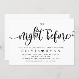 Svart natten före inbjudan