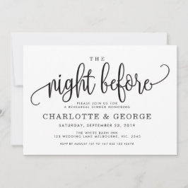 Svart natten före inbjudan