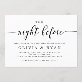 Svart natten före inbjudan