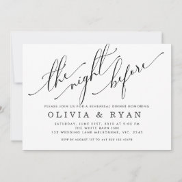 Svart natten före inbjudan