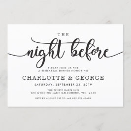 Svart natten före inbjudan