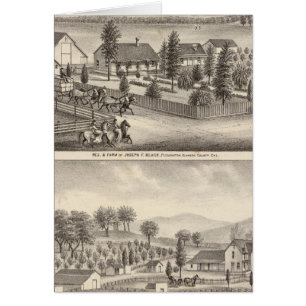 Svart, Neal residensen, egendom Hälsningskort