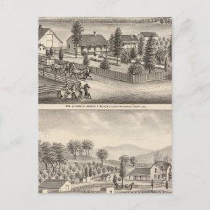 Svart, Neal residensen, egendom Vykort