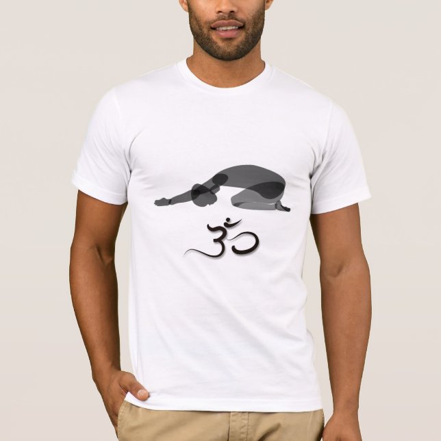 Svart nedåt, om-symbol tee (Framsida)
