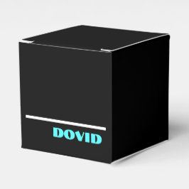 Svart neon upsherin-förmånslåda presentaskar