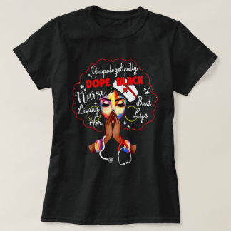 Svart neurse Rn Practitione T Shirt