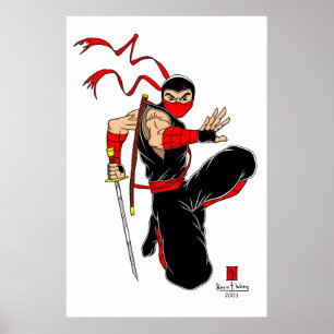 Svart Ninja affisch