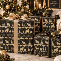 Svart nordisk sötare Guld Winter Animals