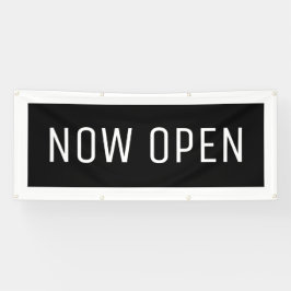 Svart nu öppen banderoll