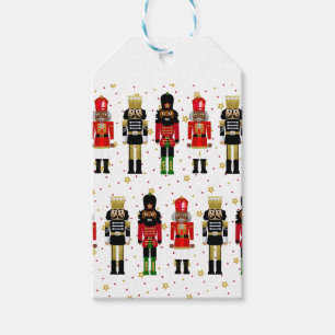 Svart Nutcracker Gift-Märkre Presentetikett