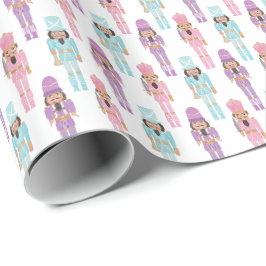 Svart Nutcracker Traditionella Helgdagar under jul Presentpapper