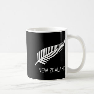 Svart Nya Zeeland Fernskjorta Herr Svart Stolt Kiw Kaffemugg