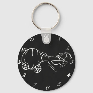 Svart nyckelkedja vid midnatt nyckelring