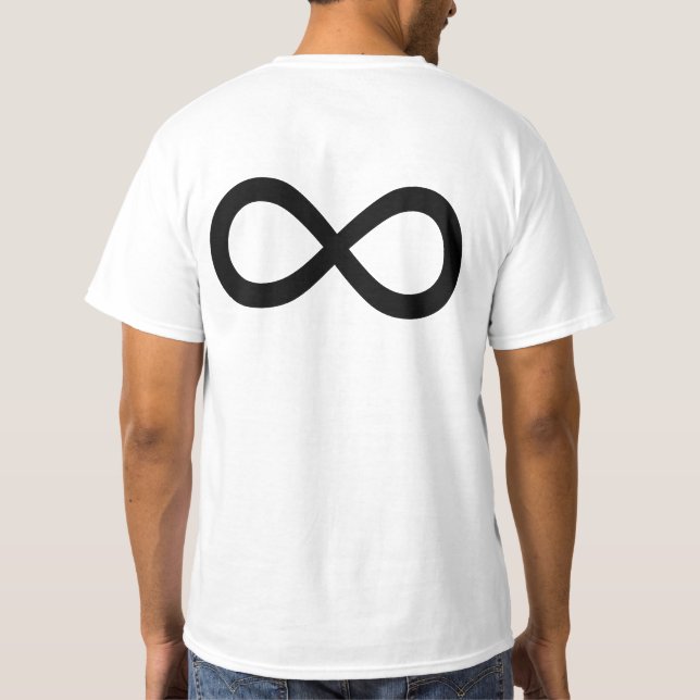 Svart oändlighetssymbol tee (Baksida)
