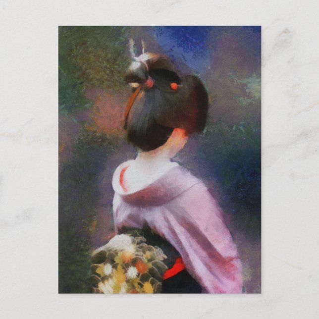 Svart obi-vykort vykort (Framsida)