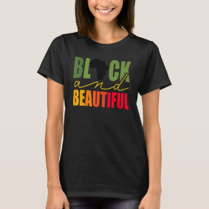 Svart och beatiftig svart Höger i månaden T Shirt