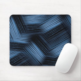 Svart och blå abstrakt design musmatta