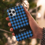 Svart och blå Buffalo Play-Personlig<br><div class="desc">Svart och blå Buffalo Play Personlig Fodral-Mate iPhone 14 Fodral</div>